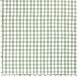 Baumwollpopeline garngefärbt Vichy Karo 18mm - antikpink