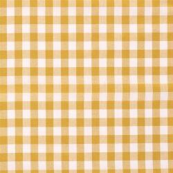 Baumwollpopeline garngefärbt Vichy Karo??mm - senf