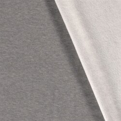 Winter sweat *Marie* brushed heavy quality - light grey mottled