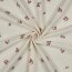 Musselin Bestickt Blumen - natur