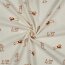 Musselin Bestickt Hunde - creme/karamell