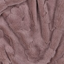 Wellnessfleece Blumen - hellmauve