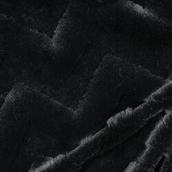 Wellnessfleece ZickZack - schwarz