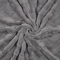 Wellnessfleece ZickZack - grau