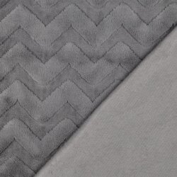 Wellnessfleece ZickZack - grau