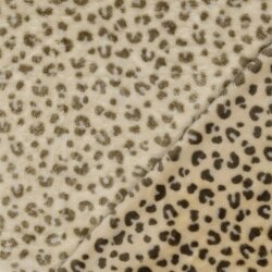 Wellnessfleece Beidseitig Leo - hellbeige