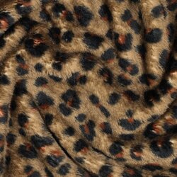 Wellnessfleece Beidseitig Leo - kamel