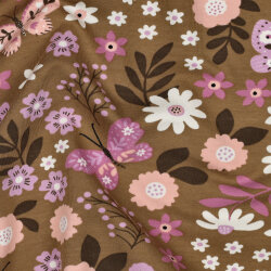 French Terry Blumen - kamel