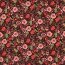 Baumwolljersey Digital Blumen - weinrot