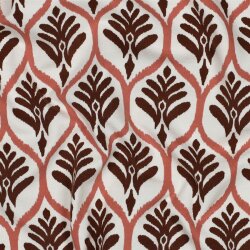 Baumwolljersey Ornament Waben - weiß