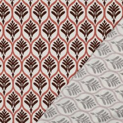 Baumwolljersey Ornament Waben - weiß