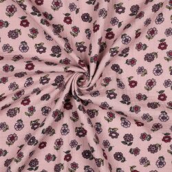 Musselin gepflücktes Blümchen - hellrosa