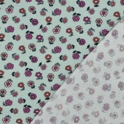 Musselin gepflücktes Bümchen - hellmint