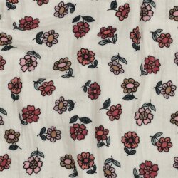 Musselin gepfücktes Blümchen - creme