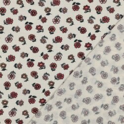 Musselin gepfücktes Blümchen - creme