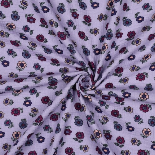 Musselin gepflücktes Blümchen - helllila