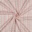 Musselin Digital Kariert Blumenstreifen - pink