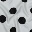 Viskose Popeline XL Polka Punkte - weiß