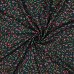 Viskose Popeline Zauberranken - grün