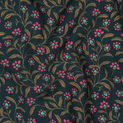 Viskose Popeline Zauberranken - grün