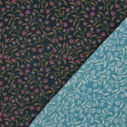 Viskose Popeline Zauberranken - grün