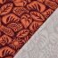 Viskose Jersey Sonnenblätter - aubergine/orange