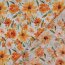 Baumwollvoile Digital Blumen - hellblau