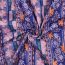 Baumwollvoile Steppstoff Digital Blumen in Rehen - lila