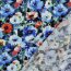 Viskose Popeline Digital Digital Blumen - blau