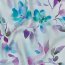 Viskose Popeline Digital Aquarell Ranken - hellblau