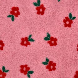 Teddystoff Blümchen - pink