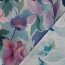 Viskose Popeline Digital Aquarell Blumen - blau