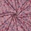 Regenjackenstoff Blumen - altmauve