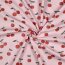 Regenjackenstoff Kirschen - hellrosa