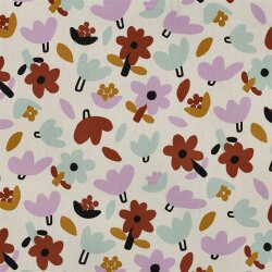 Baumwollpopeline Organic Jennifer Bouron bunte...