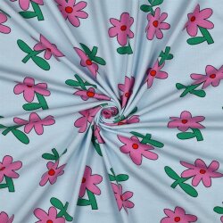 Baumwolljersey Organic Jennifer Bouron Schnittblumen -...