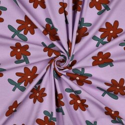 Baumwolljersey Organic Jennifer Bouron Schnittblumen -...