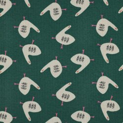 Rippenjersey Organic Jennifer Bouron lustige Gänse -...