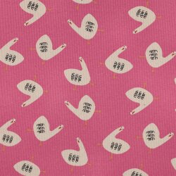 Rippenjersey Organic Jennifer Bouron lustige Gänse -...