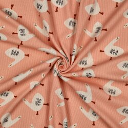 Rippenjersey Organic Jennifer Bouron lustige Gänse -...