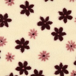 Teddystoff Blumenräder - creme