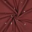 Musselin Bestickt Mond und Sterne - altrot