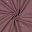 Musselin Bestickt Mond und Sterne - altmauve