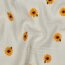 Musselin Bestickt SonnenBlumen - natur