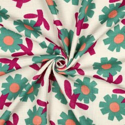 Musselin Organic Jennifer Bouron Blumenregen -...