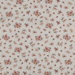 Baumwollpopeline kleine Blumensträuße -...