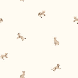 Baumwolljersey kleine Leoparden - creme
