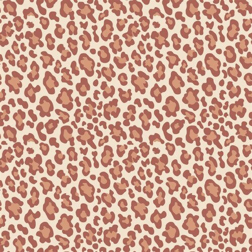 Baumwolljersey Leotupfen - cremebeige/antikpink