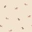 Baumwolljersey lustige Dackel - cremebeige