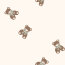 Baumwolljersey Teddybären - creme